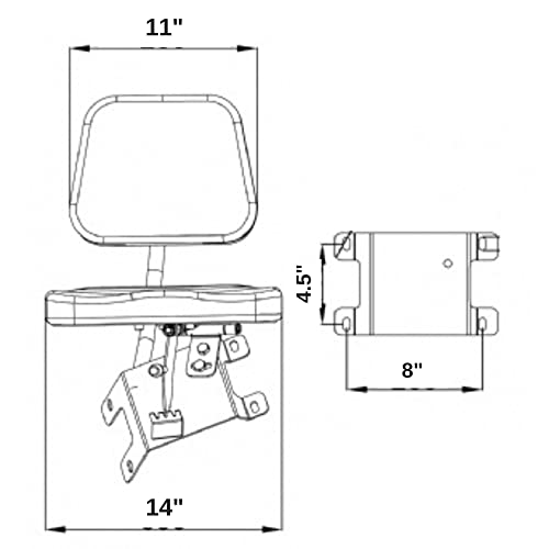 Kubota M108 Tractor Buddy Seat - Instructional