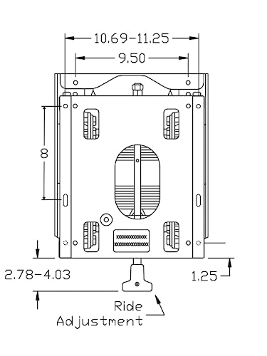 Seat Suspension Kit for Gravely & Ariens Zero Turn Mowers