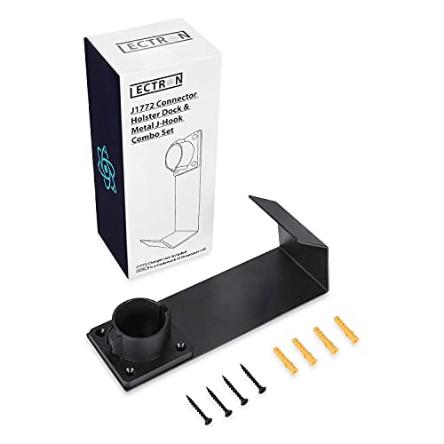 Lectron EV Charger Nozzle Dock and J-Hook Combo