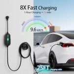 40A Level 2 Portable EV Charger for Tesla
