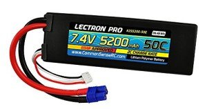 Lectron Pro 7.4V 5200mAh 50C Lipo Battery