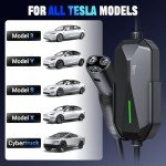 Compact 40A Portable EV Charger for Tesla