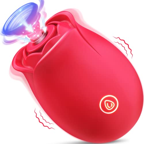 Rose Sex Stimulator for Women - Tongue Licking & Thrusting Vibrator