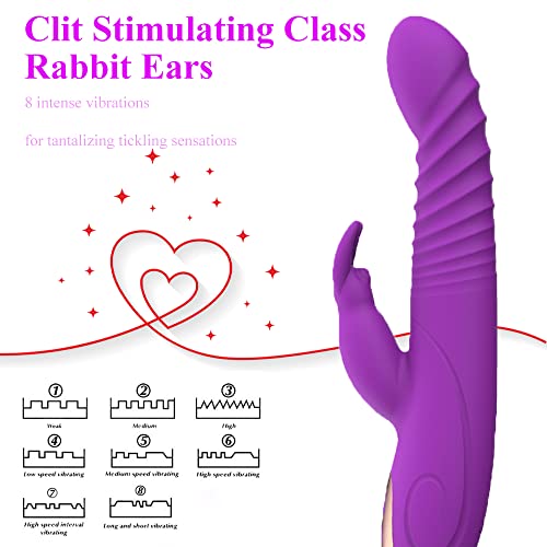 2023 Pleasure Adult Toys Women Rabbit Tool Machine Woman Carnival Set Christmas Gifts Soft Sensory Accessories for Couple Her Wellness Products Men Him (Rabbit Purple)