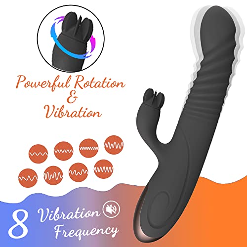 2023 New Summer Pleasure Toys Women Rabbit Tool Machine Woman Carnival Set Christmas Gifts Soft Sensory Accessories for Couple Her Wellness Products Men Him (Black)
