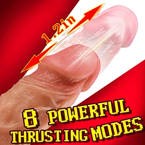 Realistic Dildo 8 Inch, Soft Lifelike Adult Sex Toy with Strong Suction Cup for Hands-Free Play,Adult Sex Toys Games for Women for Vagina G-spot and Anal Redeeming Love