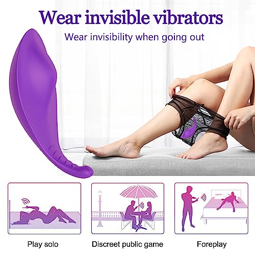 Wearable Clitoral G Spot Vibrator Sex Toys for Women, APP Control Vibrating Panties Panty Vibrator for Clitoris Vagina Stimulation, 10 Vibration Modes Rose Vibrator Redeeming Love
