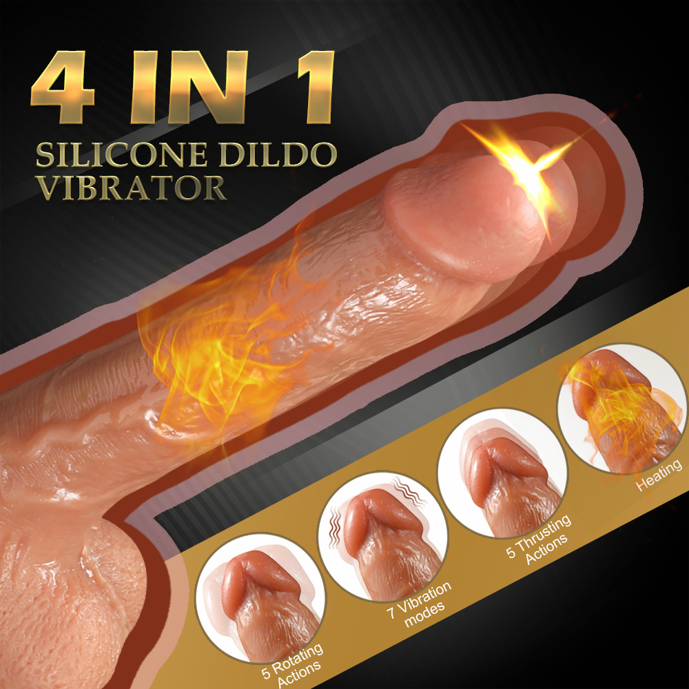 Realistic Thrusting Dildo Vibrator for Women 8.8 inch Heating Rotating Vibrating