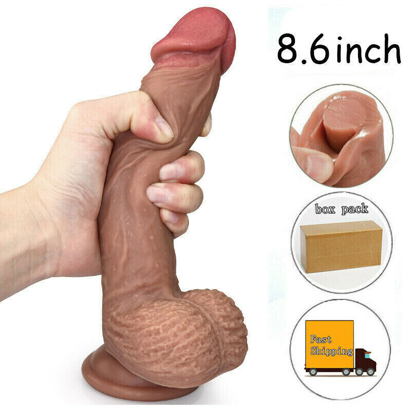Dildo8 Inch Realistic Lifelike Big Real Dong Suction Cup Waterproof Women Toy