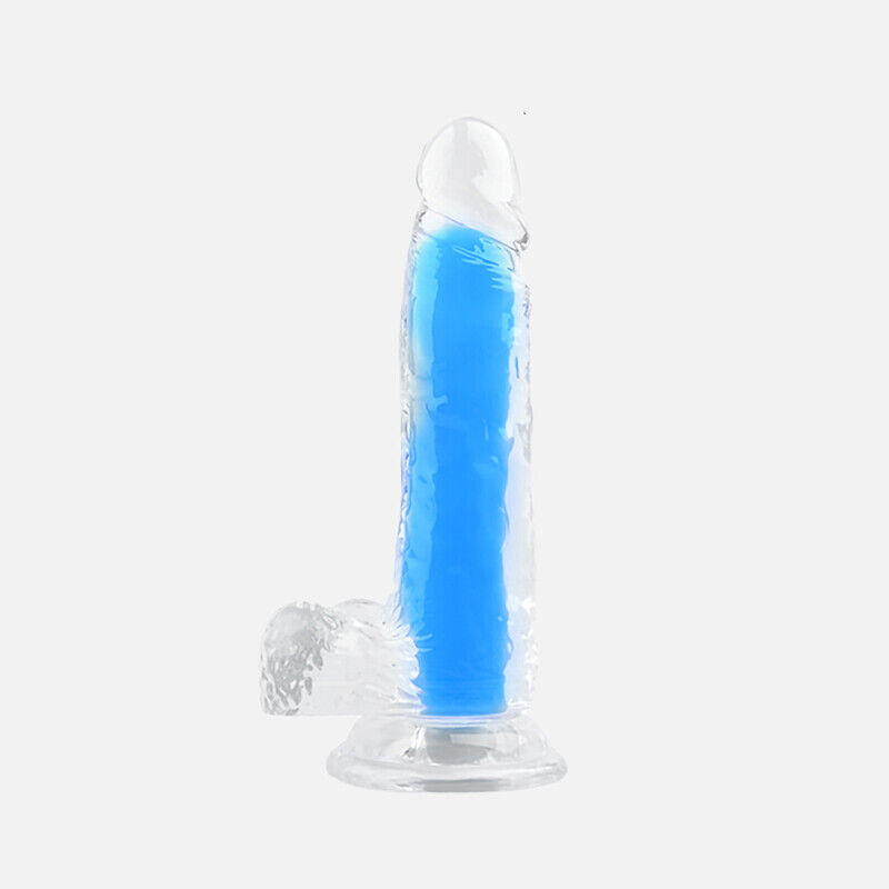 Glow Dildo for Women & Men Personal Massager with Suction Cup, Adult Toys