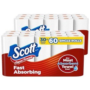 Scott Choose-A-Sheet Paper Towels, 30 Double Rolls