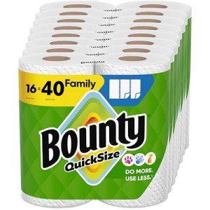 Bounty Quick Size Paper Towels, 16 Family Rolls