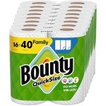 Bounty Quick Size Paper Towels, 16 Family Rolls