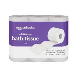 Soft and Strong 2-Ply Toilet Paper, 6 Rolls