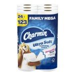 Charmin Ultra Soft Toilet Paper, 24 Mega Rolls