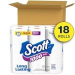 Scott 1000 Toilet Paper, 18 Rolls, Septic Safe