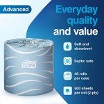 Tork Biodegradable 2-Ply Bath Tissue Rolls - 48 Pack