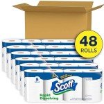 Scott Rapid-Dissolving Toilet Paper, 48 Rolls
