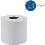 Genuine Joe Standard Bath Tissue, 4" x 4", 2-Ply, 550 Sheets/Roll, 80 Count