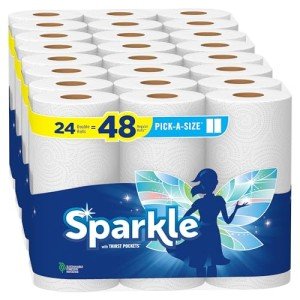 Sparkle Pick-A-Size Paper Towels, 24 Double Rolls