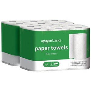 Amazon Basics 2-Ply Paper Towels - 12 Rolls