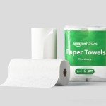 Amazon Basics 2-Ply Paper Towels, 150 Sheets/Roll