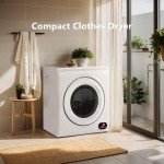 Compact 1300W Portable Clothes Dryer with Exhaust Hose