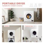 Compact 1300W Portable Clothes Dryer with Exhaust Hose