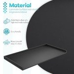 Black Countertop Washer Dryer Organizer, 54" Wide