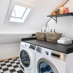 Black Countertop Washer Dryer Organizer, 54" Wide