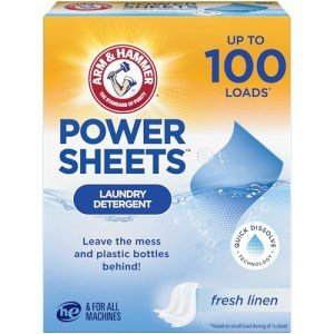 Arm & Hammer Power Sheets Laundry Detergent, 50ct