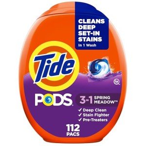 Tide PODS Spring Meadow Scent Laundry Pacs, 112 Count