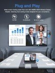 AIMIBO 4K Wireless Display Adapter - Real Plug & Play, 2.4G & 5G HDMI Wireless Dongle for iOS Android Windows MacOS Phone Tablet Laptop to HDTV Monitor Projector, Support Airplay DLNA Miracast Grey