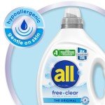 Liquid Laundry Detergent for Sensitive Skin, 110 Loads