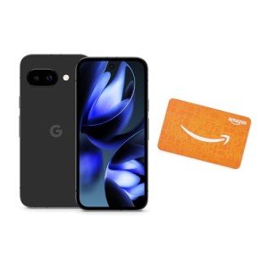 Google Pixel 9a - Obsidian - 128 GB with $100 Amazon Gift Card