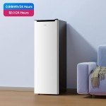 BANGSON Upright Freezer, 7.0 Cu.ft Stand Up Freezer, Convertible Upright Freezer/Refrigerator, Single Door for Kitchen,Garage, Office, Apartment, Silver