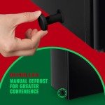 DEMULLER Chest Freezer 5.0Cubic Feet Deep Freezer Freestanding Freezers with 2 Removable Stainless Steel Basket, Mini Freezer Top Open Door Compact Freezer with Electronic Control 41℉ to -15℉BLACK