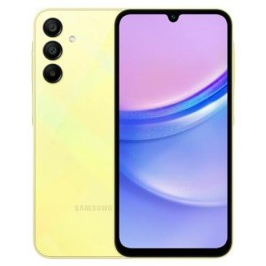 Samsung Galaxy A15 (SM-155M/DSN), 128GB 6GB RAM, Dual SIM, Factory Unlocked GSM, Latin Spec (Yellow) (Renewed).