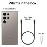 SAMSUNG Galaxy S24 Ultra Cell Phone, 512GB AI Smartphone, Unlocked Android, 200MP, 100x Zoom Cameras, Long Battery Life, S Pen, Global Version, 2024 - Titanium Gray (Renewed)