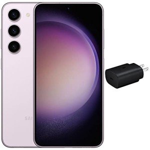 SAMSUNG Galaxy S23 5G (256GB, 8GB) 6.1" AMOLED 2X, 50MP Camera, Global Volte (Fully Unlocked for AT&T, Verizon, T-Mobile, Global) S911U (w/ 25W Super Fast Charger, Lavender) (Renewed)