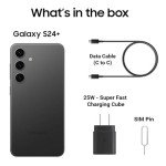 SAMSUNG Galaxy S24+ Plus 5G (256GB, 12GB) 6.7" AMOLED 2X, 50MP Camera, Global Volte (Fully Unlocked for AT&T, Verizon, T-Mobile, Global) S926U (w/ 25W Fast Charging Cube, Cobalt Violet) (Renewed)