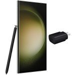 SAMSUNG Galaxy S23 Ultra 5G (256GB, 8GB) 6.8" AMOLED 2X, 200MP Camera, Global Volte (Fully Unlocked for AT&T, Verizon, T-Mobile, Global) S918U (w/ 25W Super Fast Charger, Green) (Renewed)