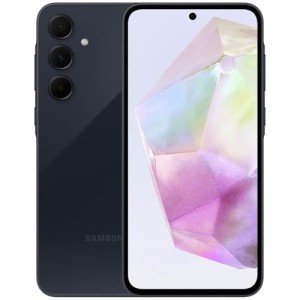 SAMSUNG Galaxy A35 5G (128GB, 2024) 6.6" 120Hz AMOLED, Octa-Core (5nm), 50MP Triple Camera (Fully Unlocked for AT&T, T-Mobile, Verizon, Global 4G VoLTE) A356U (w/ 128GB SD Card, Navy) (Renewed)