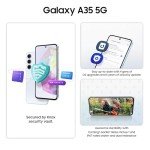 SAMSUNG Galaxy A35 5G A356E 128GB Dual-SIM GSM Unlocked Android Smartphone (Latin Variant/US Compatible LTE) - Awesome Ice Blue (Renewed)