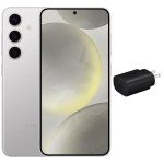 SAMSUNG Galaxy S24+ Plus 5G (256GB, 12GB) 6.7" AMOLED 2X, 50MP Camera, Global Volte (Fully Unlocked for AT&T, Verizon, T-Mobile, Global) S926U (w/ 25W Fast Charging Cube, Marble Gray) (Renewed)