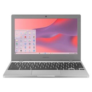 SAMSUNG Chromebook 4 11.6” HD Laptop, Intel Celeron N4020, 4GB RAM, 64GB eMMC, Intel UHD Graphics 600, Chrome OS, Platinum Titan (XE310XBA-KC2US) (Renewed)