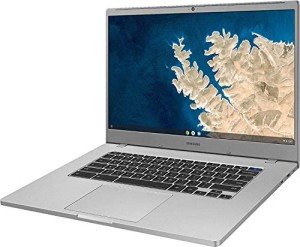Samsung Chromebook 4+ 15.6-inch 1080P Laptop, Intel Celeron Processor N4000, 4GB RAM, 32GB eMMC, 128GB SD Card, USB-C, Bluetooth, Webcam, Chrome OS (Renewed)