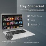 SAMSUNG 4+ Chromebook Laptop, 15.6" FHD LED Display, Intel Celeron N4000, 4GB RAM, 64GB eMMC, HD Webcam, Wi-Fi 5, Bluetooth, Chrome OS, Platinum Titan, 32GB USB Card (Renewed)