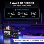 Portta VHS to Digital Converter, Video to Digital Recorder with Remote, Compatible with VHS, VCR, DVR, DVD, Cassette, Hi8, Mini DV Players, Camcorder, Gaming Consoles (Player not Included)