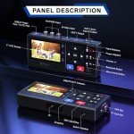 Portta VHS to Digital Converter, Video to Digital Recorder with Remote, Compatible with VHS, VCR, DVR, DVD, Cassette, Hi8, Mini DV Players, Camcorder, Gaming Consoles (Player not Included)